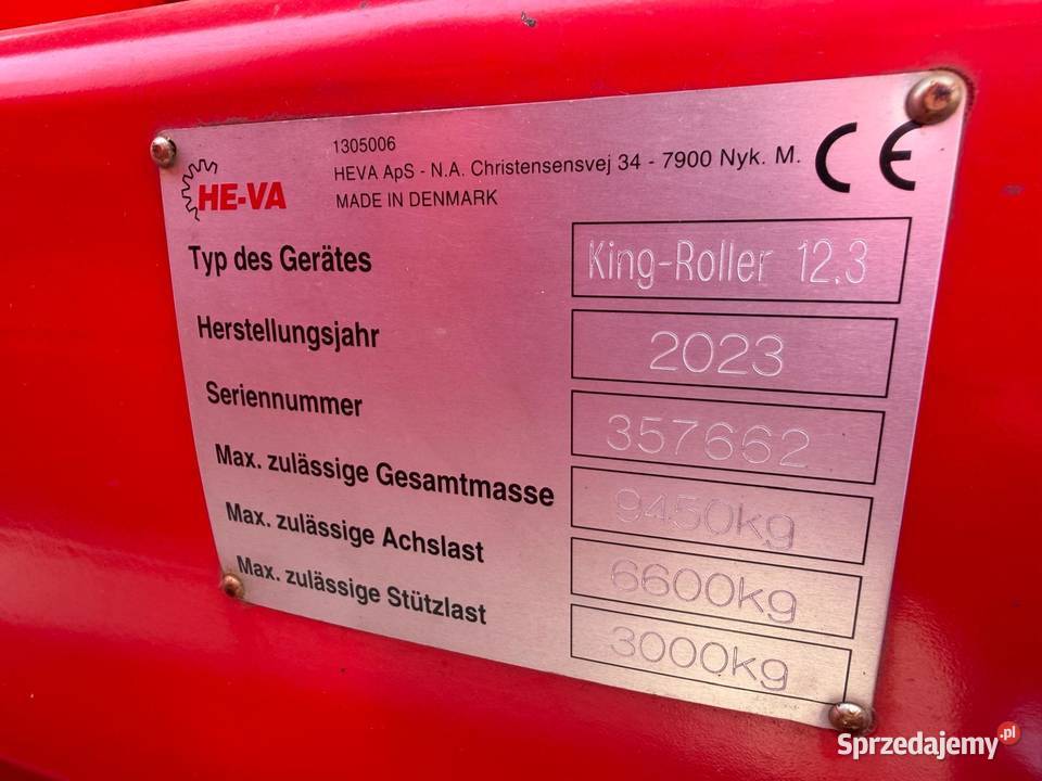Wały uprawowe Cambridge KingRoller 123 Wały Nowa Ruda