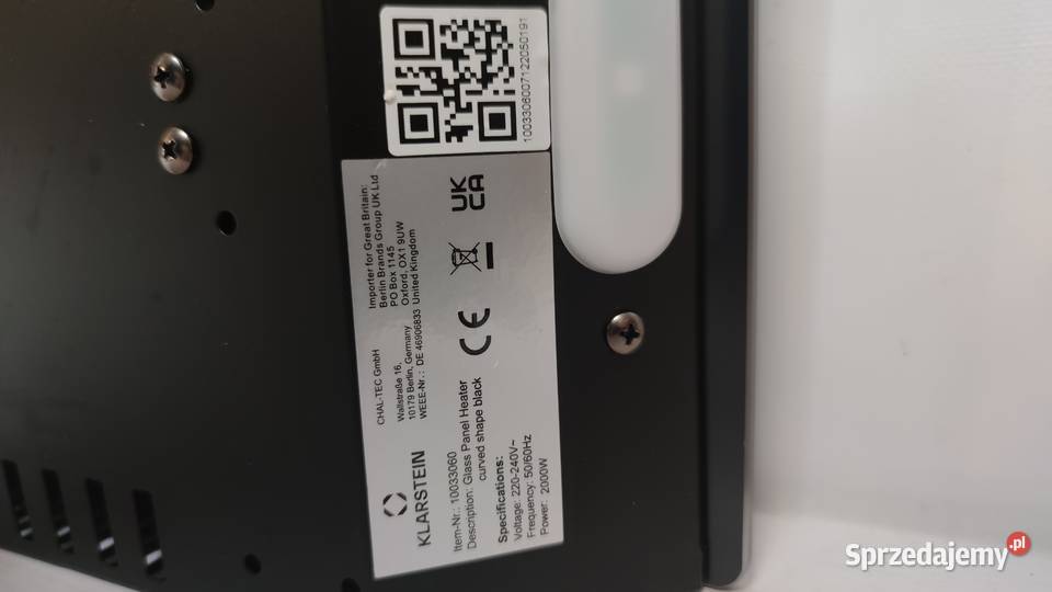 Grzejnik konwekcyjny Klarstein Bornholm Ambient Grzejniki Jadowniki sprzedam