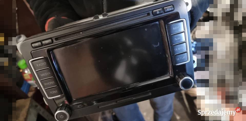 Radio nawigacja wyświetlacz NAVI VW Golf Tiguan Sprzęt audio fabryczny
