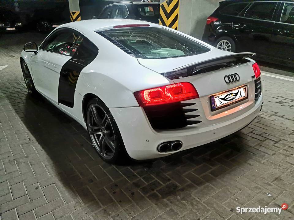 Audi R8 42 v8 Rtronic 4x4biala perła zamiana Wasilków