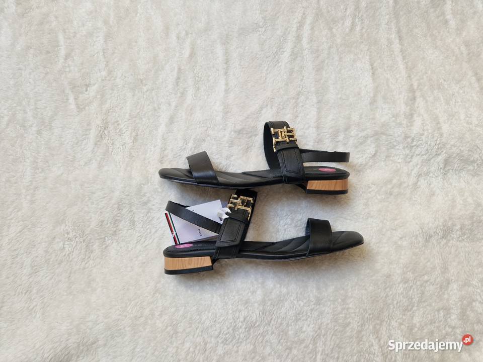 Nowe czarne sandały damskie Tommy Hilfiger Bibice sprzedam