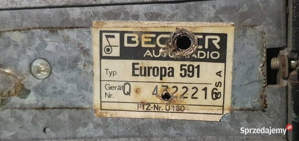 radio mercedes becker 591 Pozostałe łódzkie Łódź