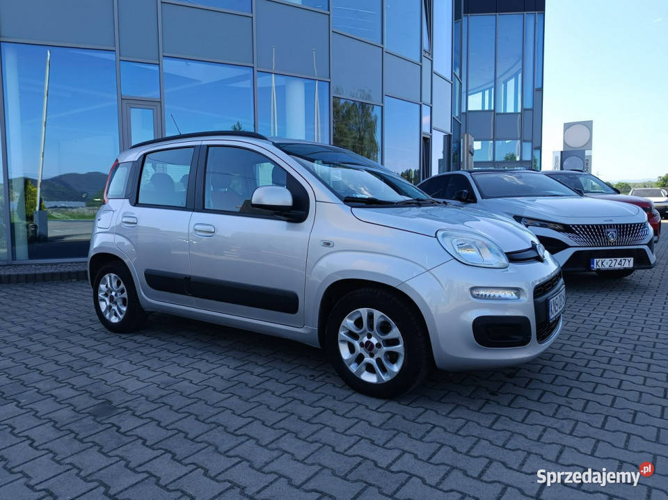 Fiat Panda LOUNGE 12 69 serwisowany ASO III 2011 srebrny Nowy Sącz