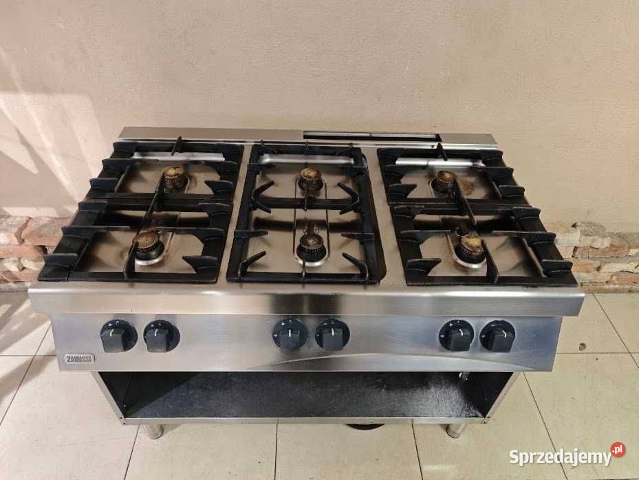 Kuchnia gazowa Zanussi 6palnikowa 36kW stal śląskie Góra