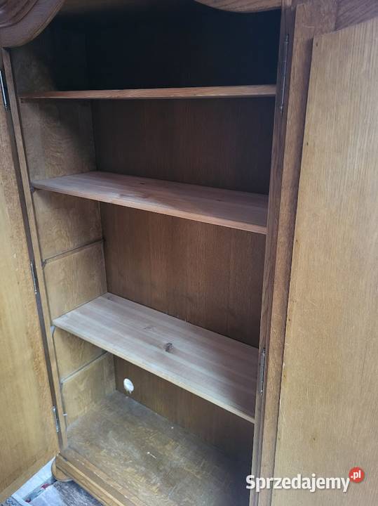 Szafa dębowa garderobiana 2 drzwiowa