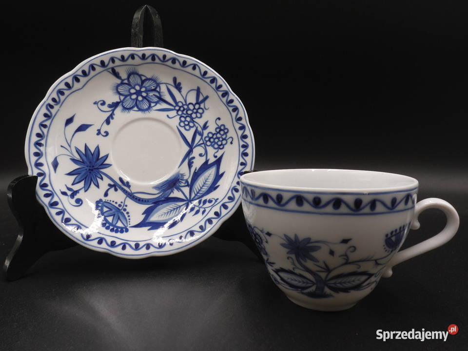 Filiżanka KAHLA ZWIEBELMUSTER wzór cebulowy Porcelana i szkło Raszków