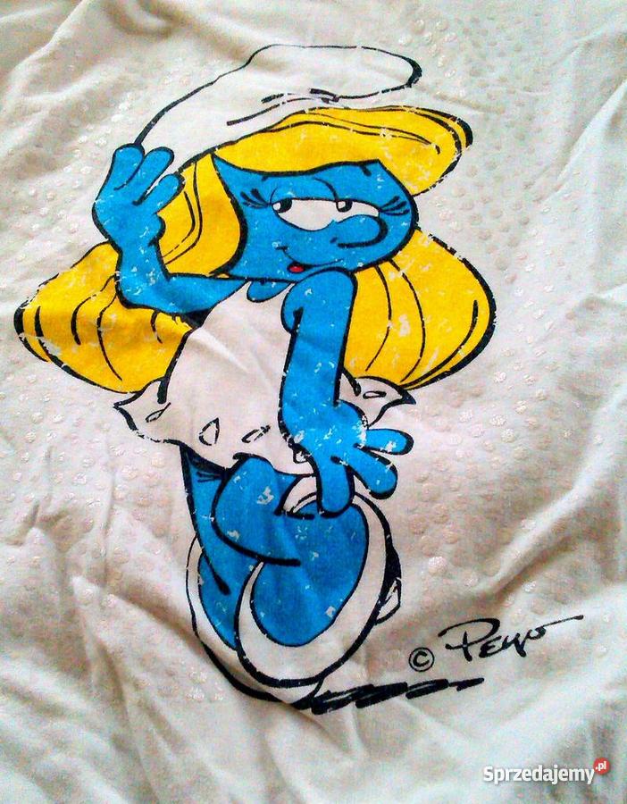 Biała bluza z motywem Smerfetki Terranova Kraków