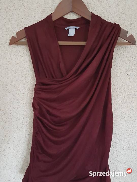 Top koszulka kobieca klasyczna burgund elegancka Kielce