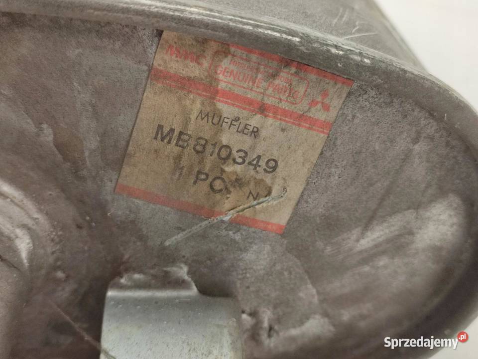 TŁUMIK KOŃCOWY MITSUBISHI GALANT V 20 19841990