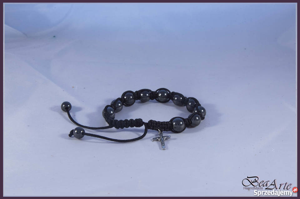 Różaniec dziesiątka hematyt bransoletka Łysa Góra sprzedam