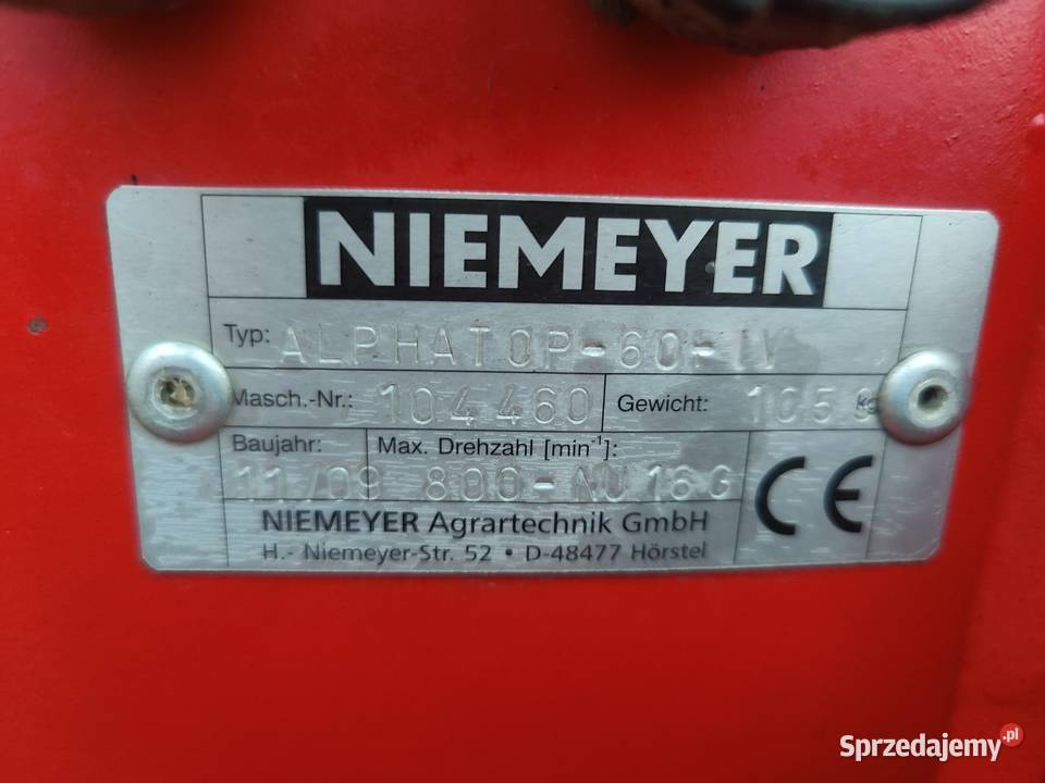 Pług 4skibowy obrotowy Niemeyer AlphaLemken Rabe wielkopolskie Przemęt