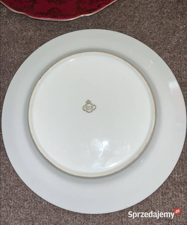 Patera ze scenką dworską w lustrze patery Syg Gdańsk