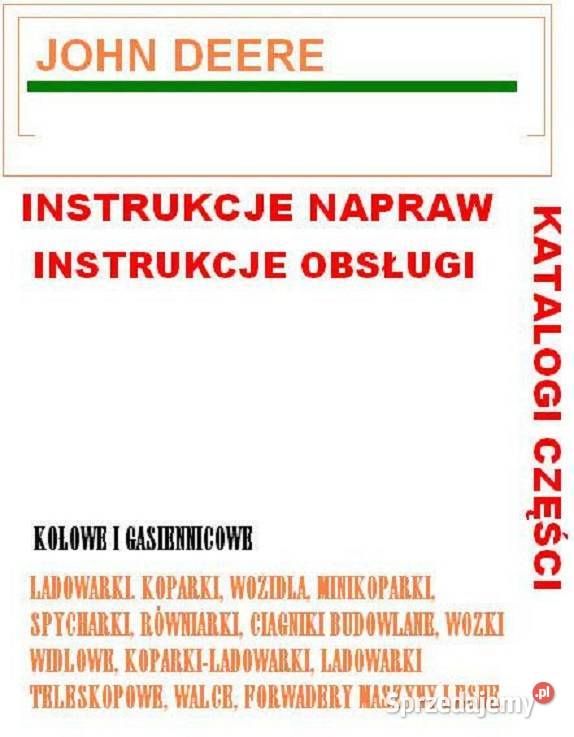 John Deere 330CLC 350DLC 350DLC 690ELC katalog Kielce sprzedam