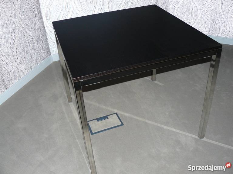 Stół TORSBY IKEA 85 x 85 brązowoczarny ramki Łazy