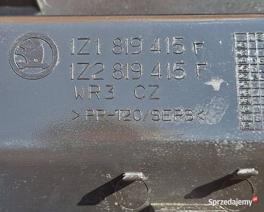 SKODA OCTAVIA II 1Z1 PODSZYBIE OE 1Z1819415F