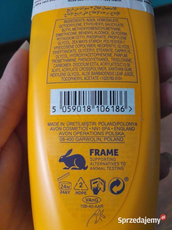Nawilżający balsam do opalania Avon Care Sun Siewierz