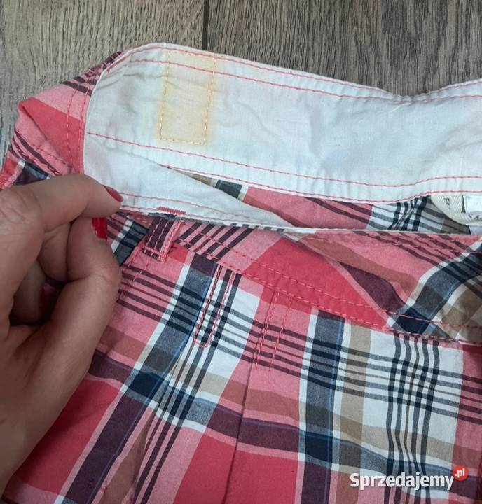 Szorty męskie w kratkę r M Darłowo sprzedam