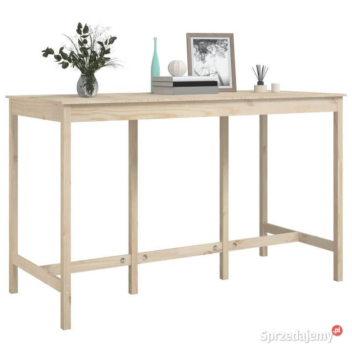 Stolik barowy 180x80x110 lite drewno sosnowe mazowieckie Warszawa