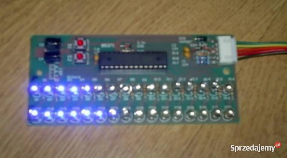 Wskaźnik wysterowania audio 2x16 LED niebieski Olkusz