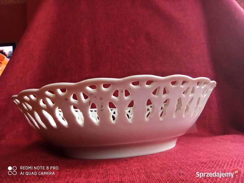 Patera misa z ażurem Herbaciane Róże Biała Gdańsk