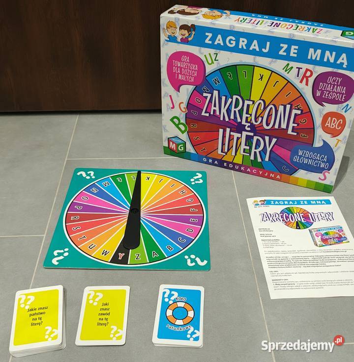 Gra edukacyjna Zakręcone Litery sprzedam