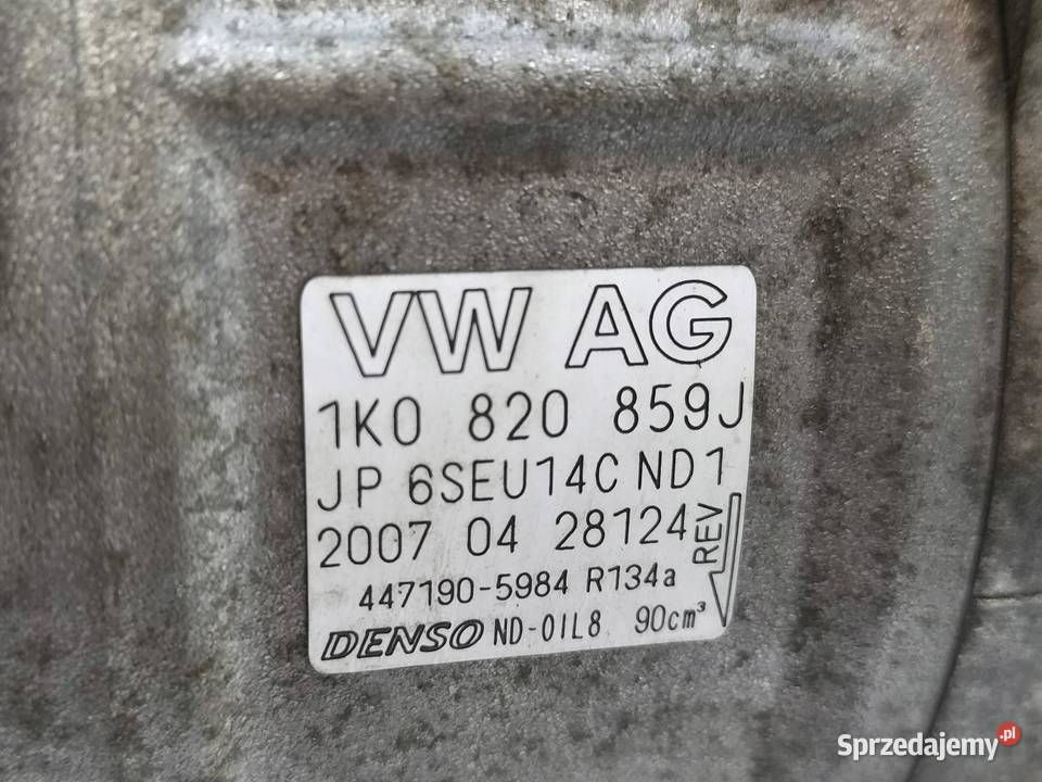 SPRĘŻARKA KLIMATYZACJI 1K0820859J 16 8V Seat