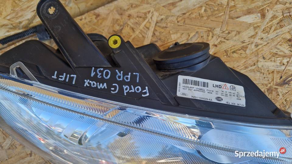 FORD C LIFT LAMPA PRZÓD PRZEDNIA PRAWA EUROPA osobowe Słowikowo