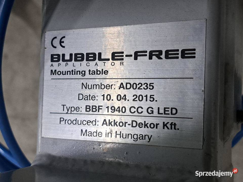 Stół do aplikacji AkkorDekor BBF 1940 CC G LED Warszawa