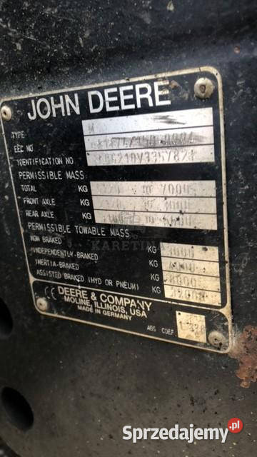 John Deere 6210 CZĘŚCI Silnik Skrzynia Most Jastrzębniki