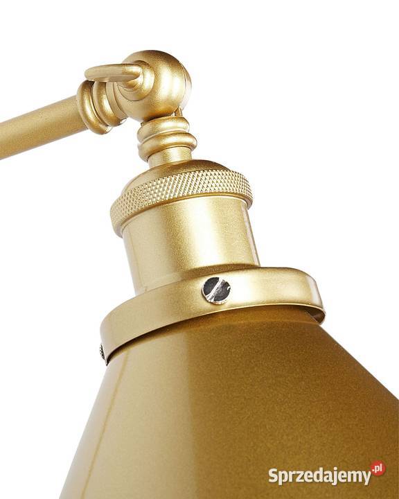 Zestaw 2 lamp ściennych Regulowana Metal Złoty sprzedam