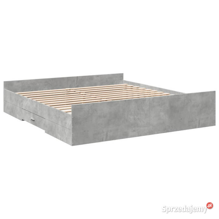 Rama łóżka z szufladami szarość betonu 180x200 Warszawa