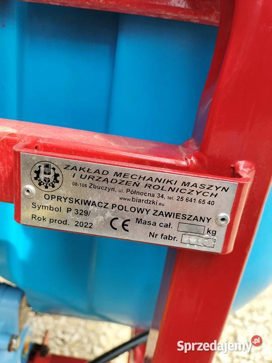 Opryskiwacz Biardzki 400 L 12 M Jędrzejów