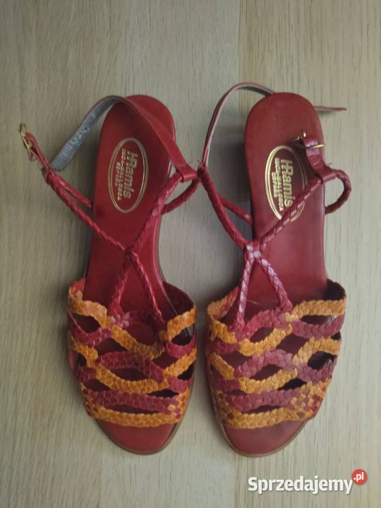Sandałki letnie skórzane hiszpańskie rozmiar 36 Czernica