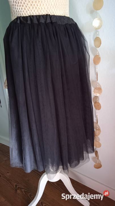 TIULOWA SPÓDNICA MIDI r 40 42 Piła