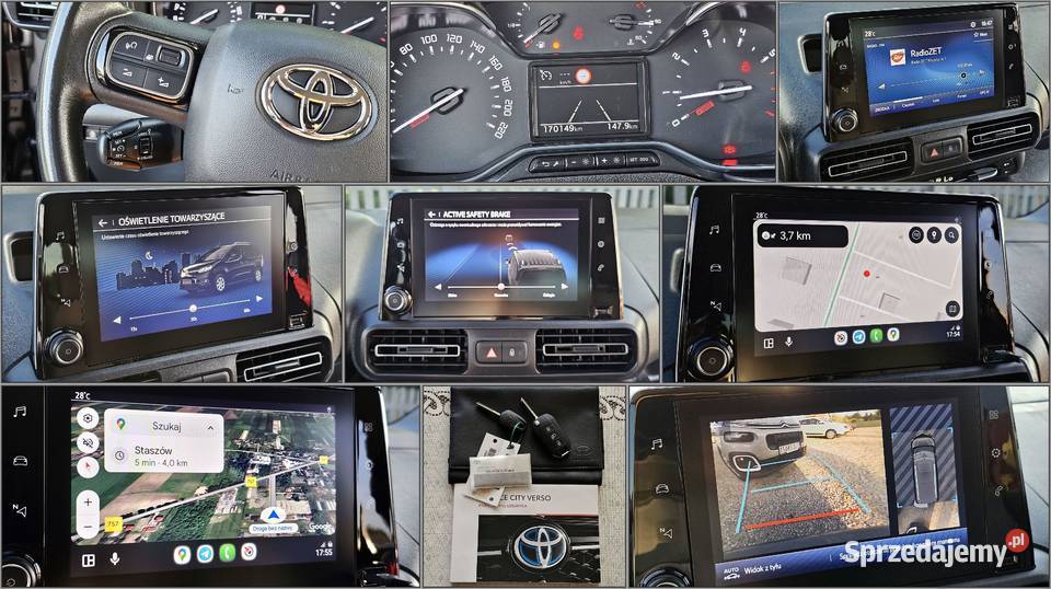 Toyota Proace 15 City Verso D4D 130 SS Long 7 świętokrzyskie Staszów sprzedam