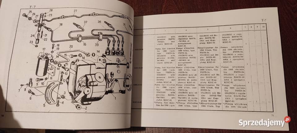 Andoria s 322 323 324 326 katalog części Stalowa Wola