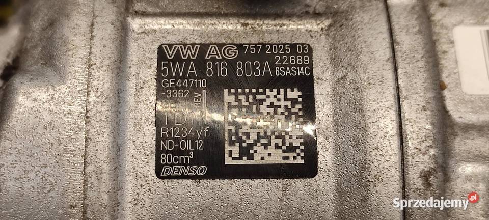 VW TAYRON SPRĘŻARKA KLIMATYZACJI 5WA816803A Kompresory klimatyzacji