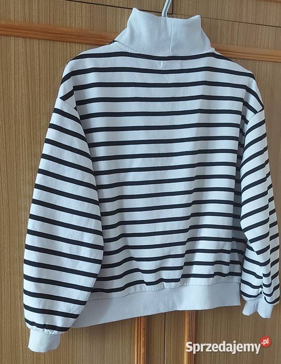 Bluza w biało czarne pasy rozmiar S