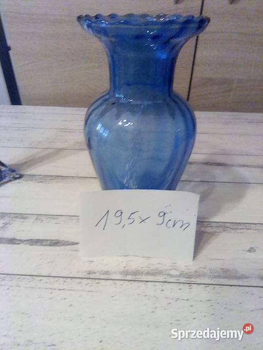 2 wazony kobaltowe 1 wazon ciemny Miechów