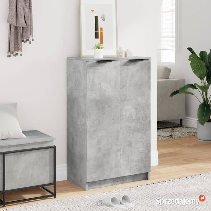 Szafka na buty szarość betonu 59x35x100 WM811443 Warszawa