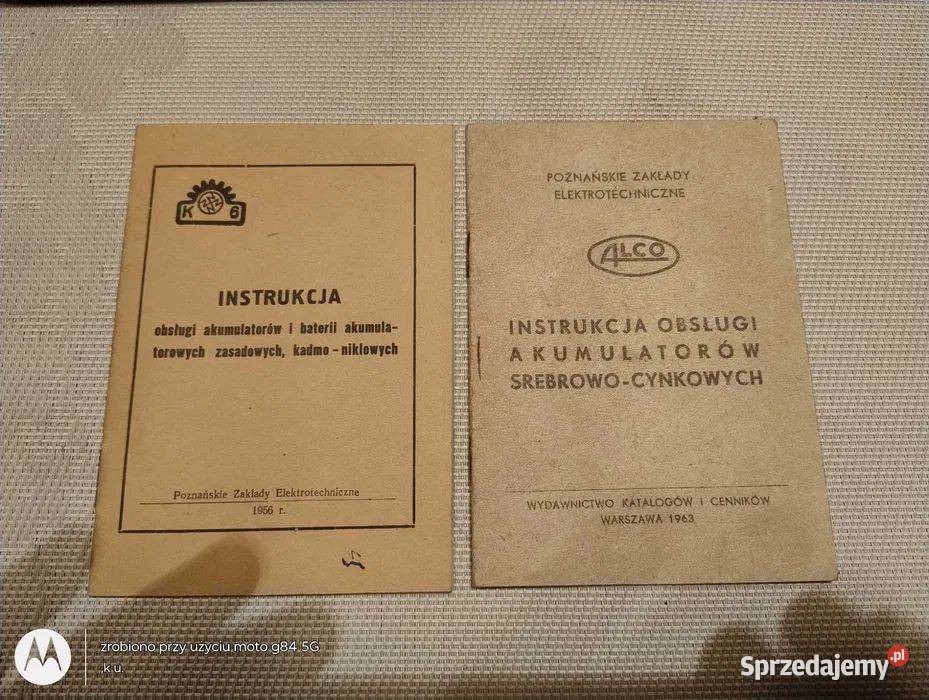 Instrukcja obsługi akumulatorów 195663 Serock