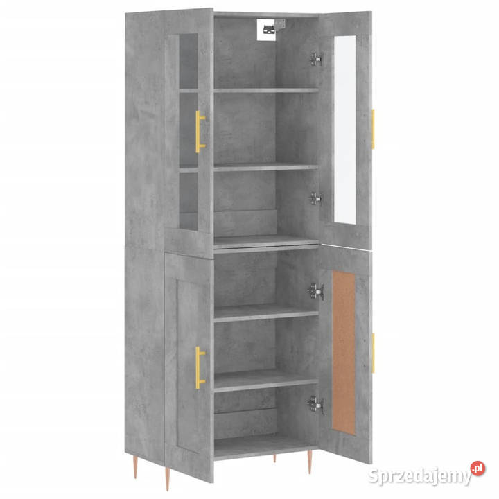 Witrynka szarość betonu 695x34x180 materiał Warszawa