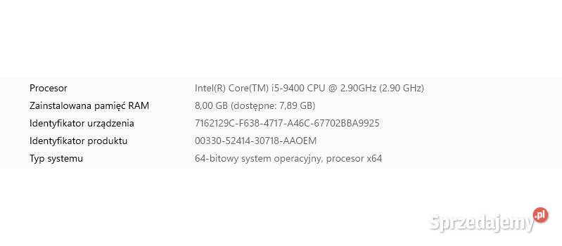Lenovo v530s07ic i59400 8GB RAM Windows 11 Dysk Kraków