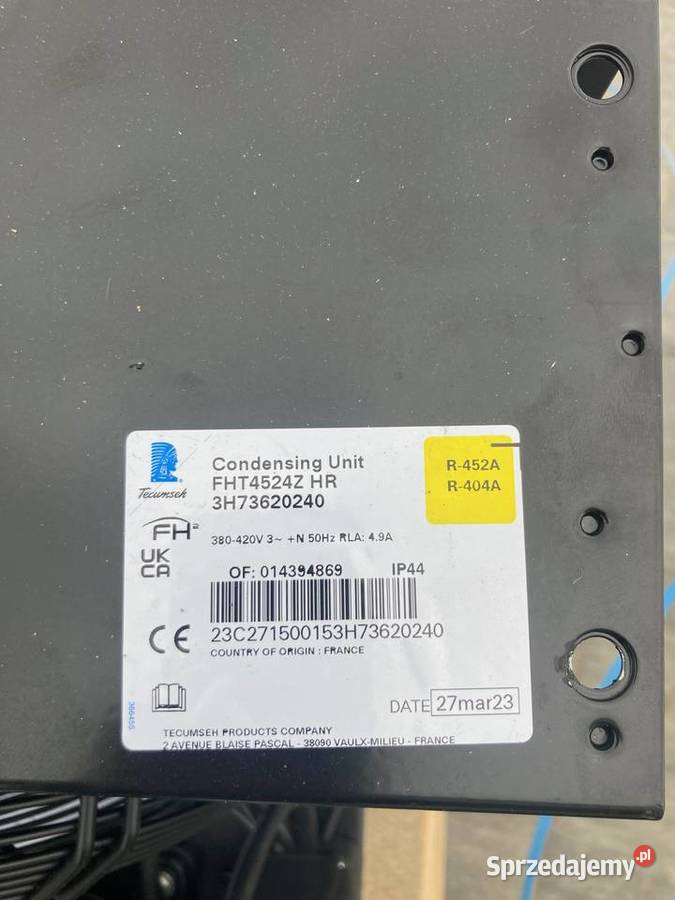 Agregat chłodniczy skraplający Tecumseh FHT4524Z Kobyłka
