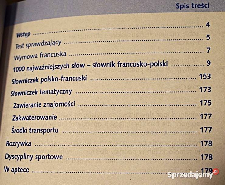 1000 najważniejszych słów w języku francuskim Chełmno sprzedam
