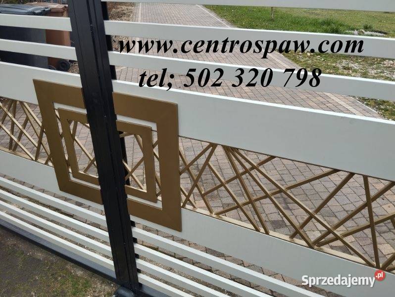 Brama przesuwna skrzydłowa wjazd kuta nowoczesna Częstochowa