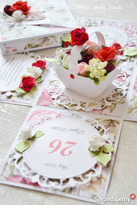 Kartka w pudełku exploding box na Dzień Mamy Słupsk