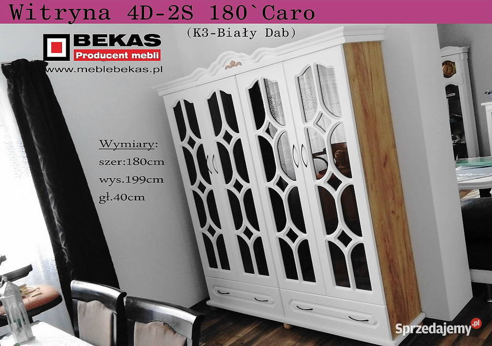 Biblioteczka Caro 135 gwiazda Bekas Biała Italia 135cm śląskie Żywiec