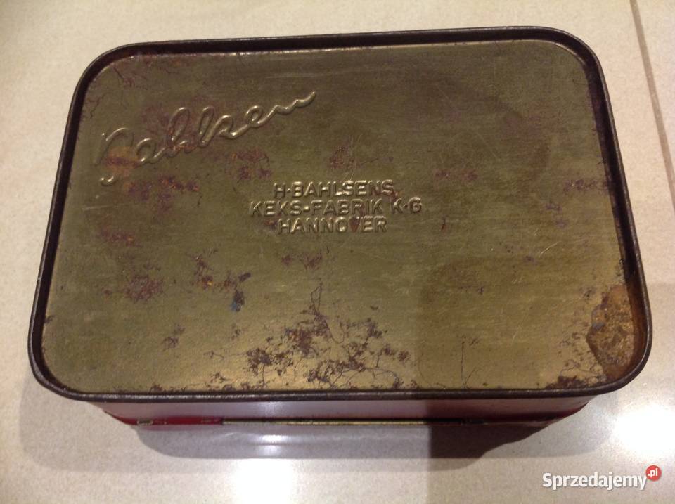 Stara Puszka Metalowa Ciastkach H BAHLSENS Nowa Sól sprzedam