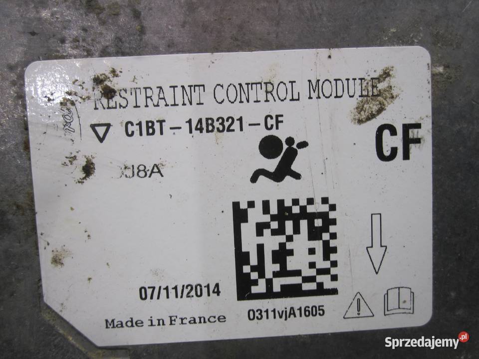 FORD FIESTA MK VII moduł AIRBAG C1BT14B321CF